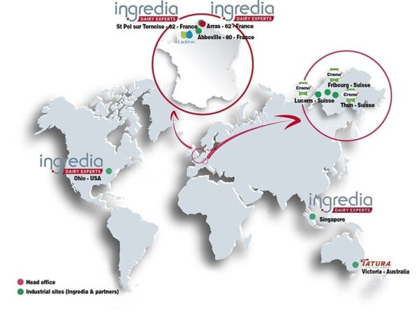 Tập đoàn Ingredia cung cấp các chế phẩm từ sữa hàng đầu thế giới